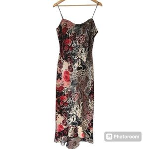 Jessica Vintage Floral Midi Dress Size‎ 12 90's